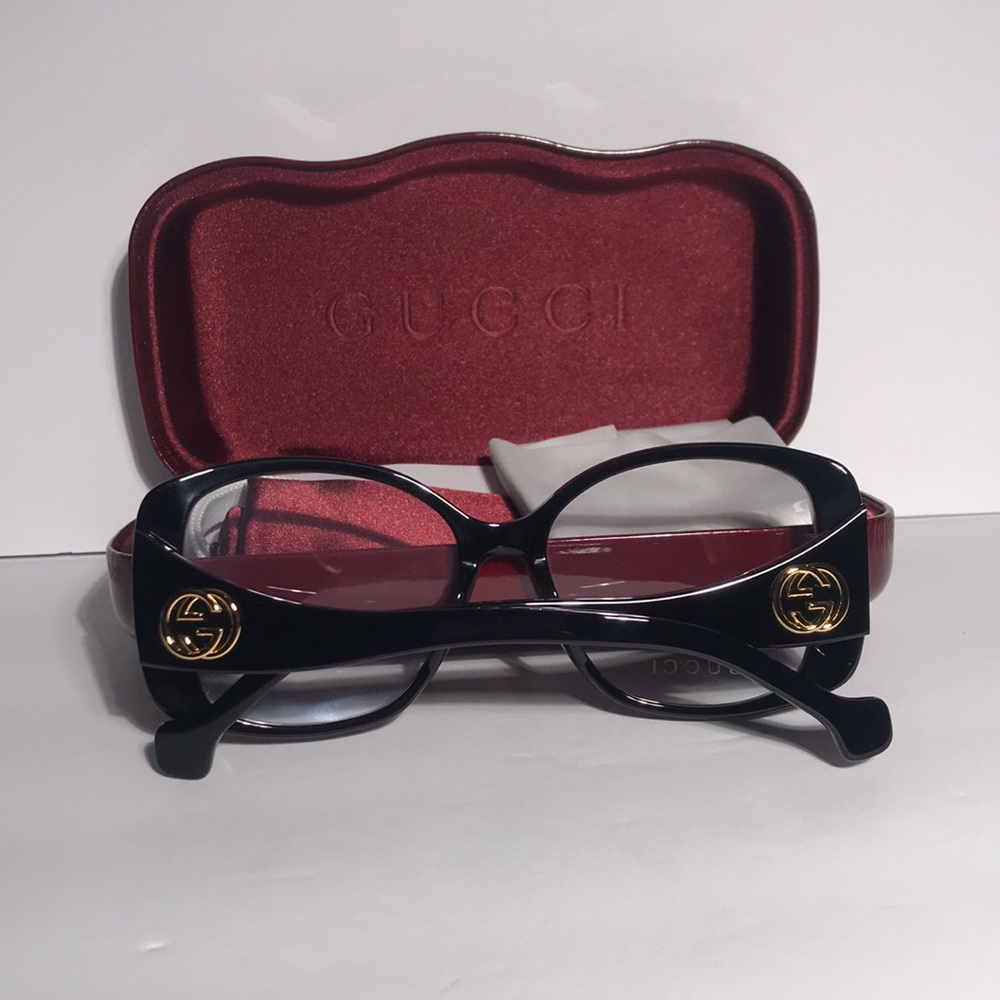 New Authentic Gucci GG1236o Black Women's Glasses - Picture 13 of 13